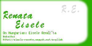 renata eisele business card